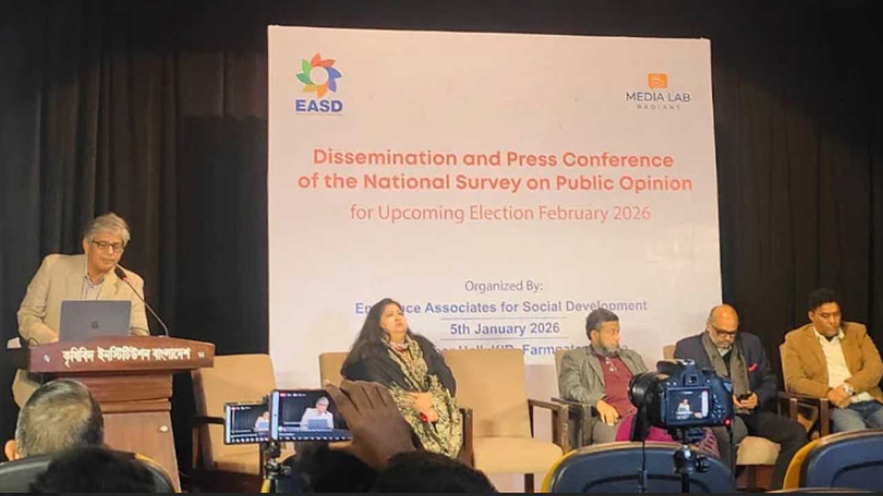 বিএনপিকে ভোট দিতে চায় ৭০ শতাংশ মানুষ : ইএএসডির জরিপ
