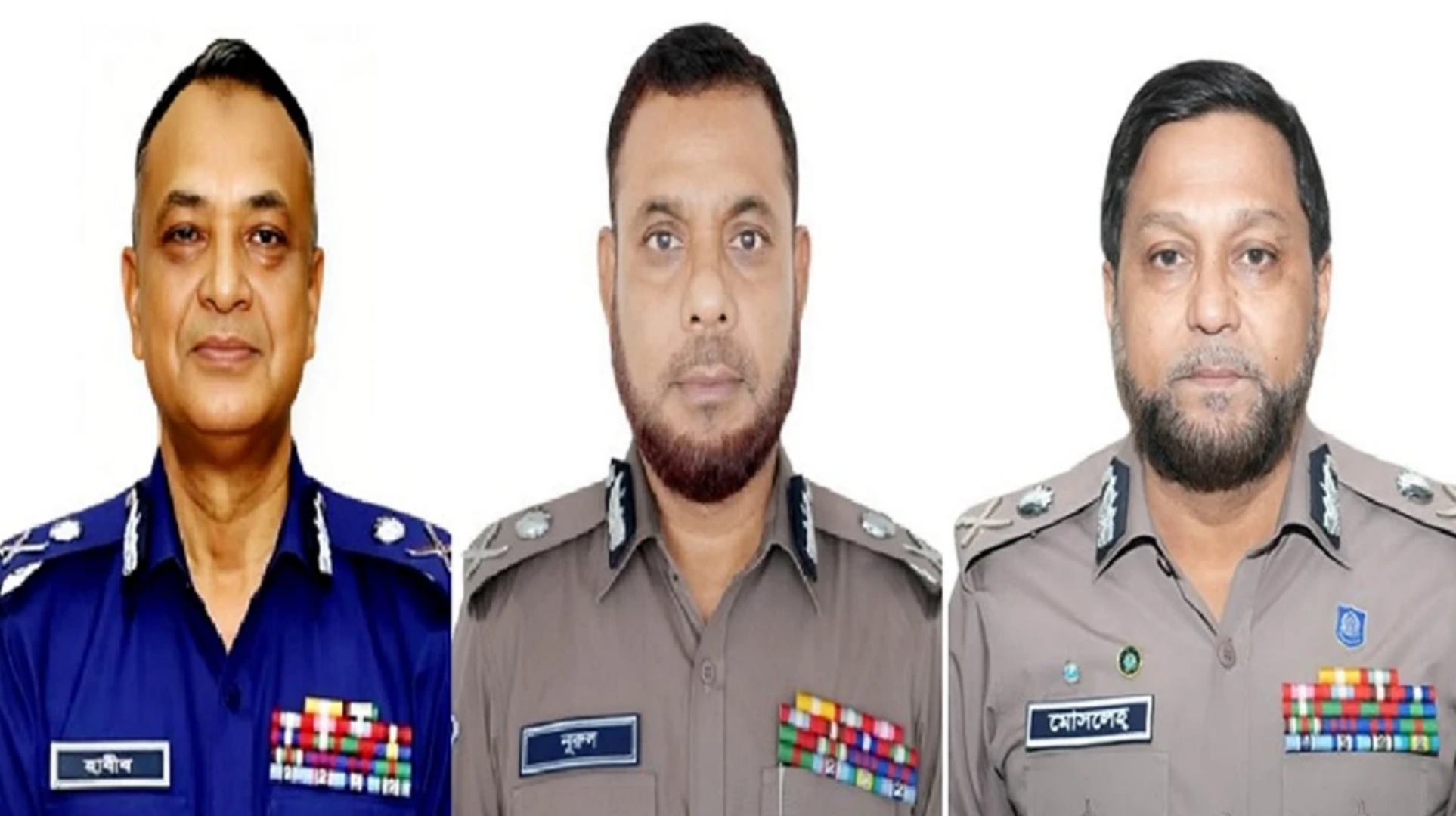 র‍্যাব, এসবি ও সিআইডির প্রধান পদে পরিবর্তন